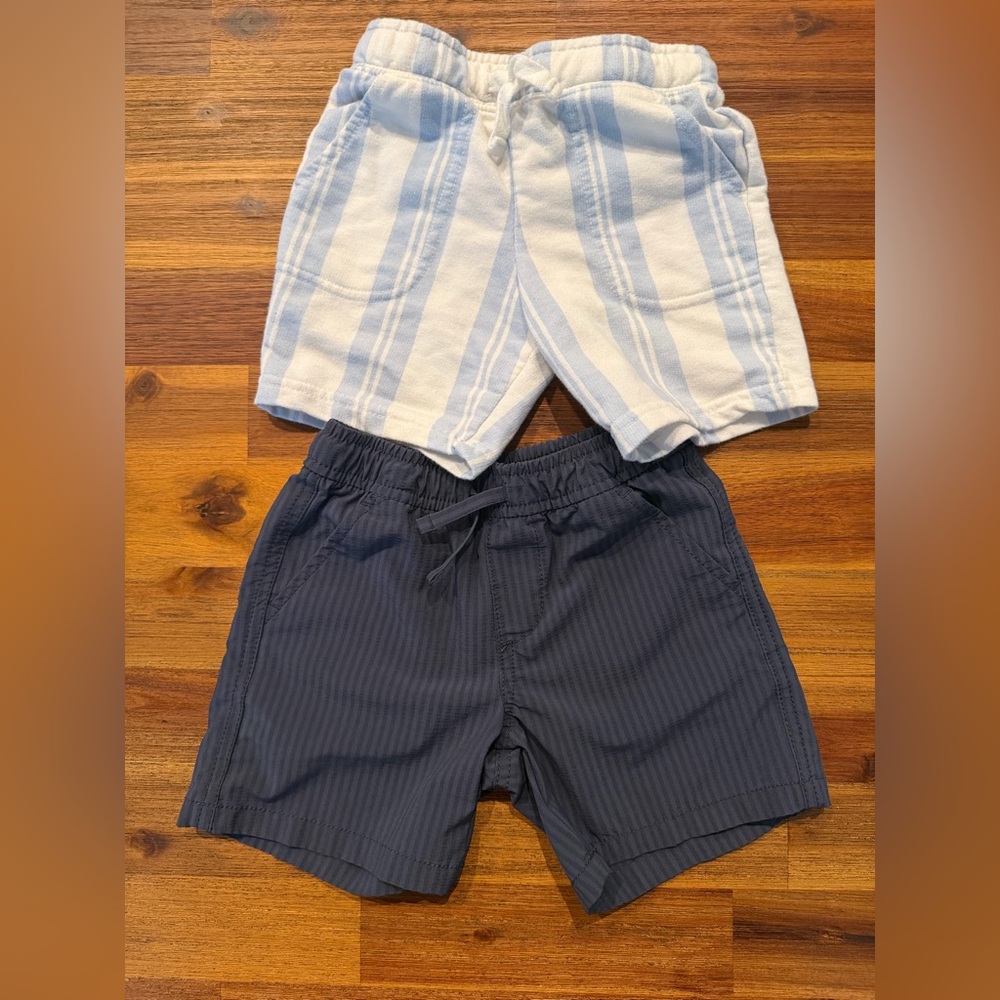 Cat & Jack Kids Shorts Set - White and Blue